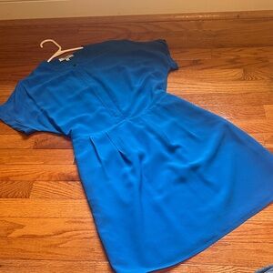 Madewell Vibrant Blue Silk Dress